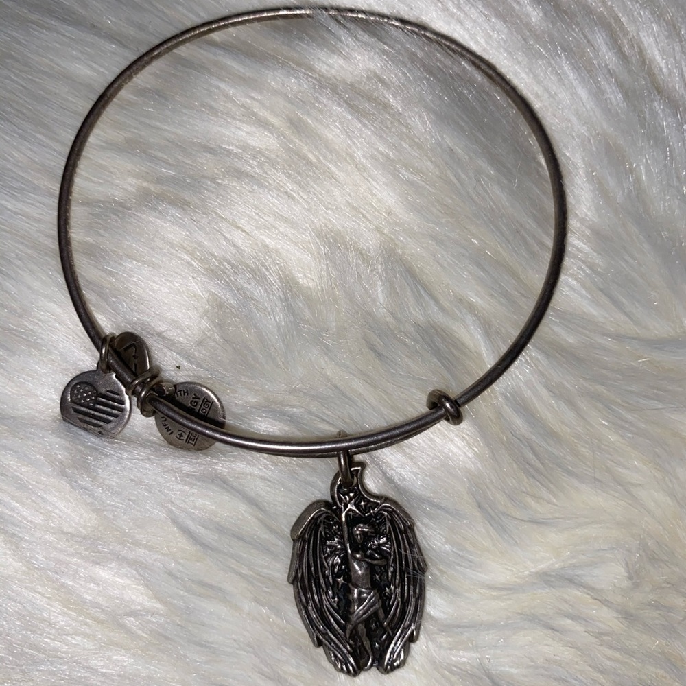 Silver Guardian angel Alex & ani bracelet